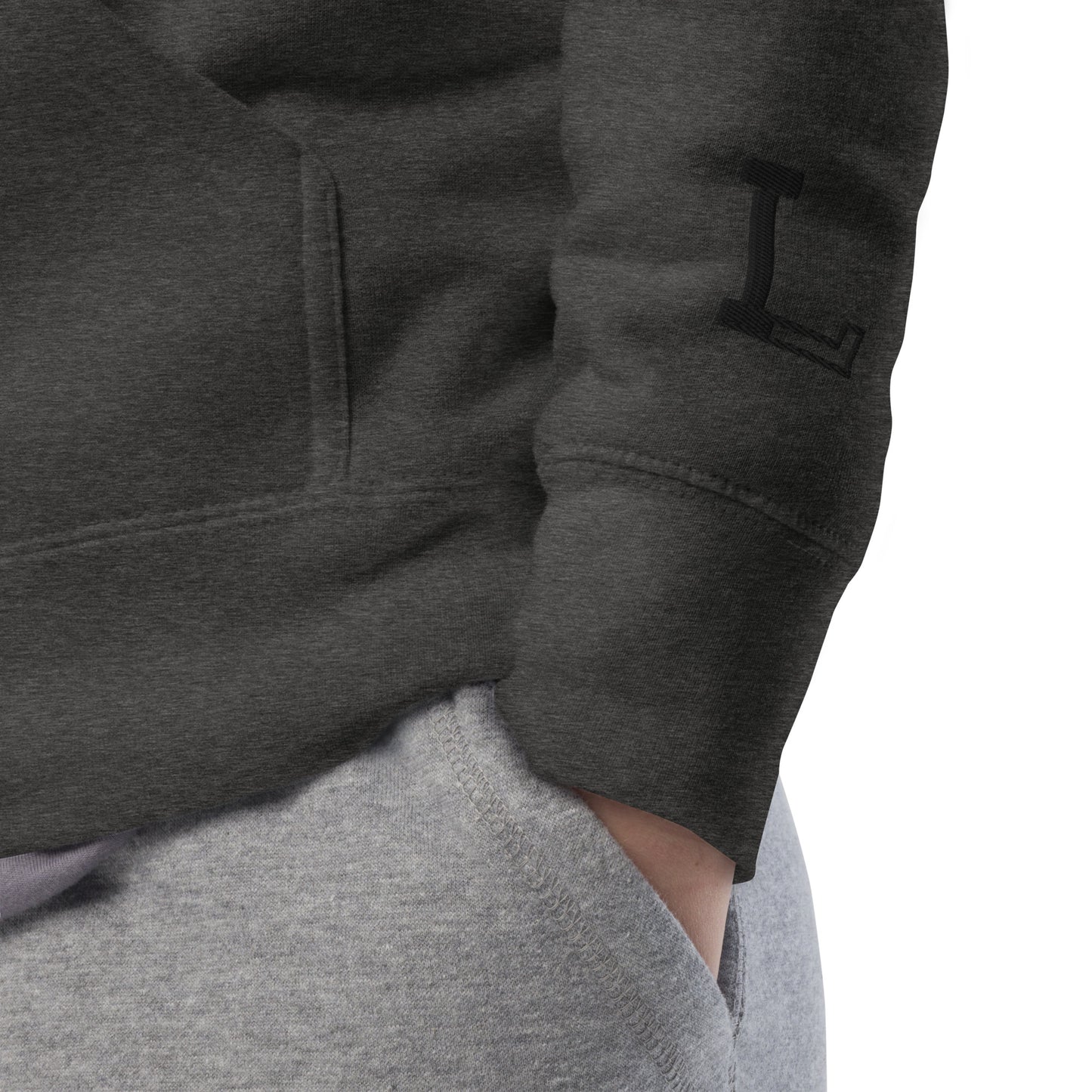 IL Premium Hoodie - Charcoal Heather/Black